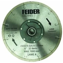 FEIDER Lame Pour Scie Double FDL155DB