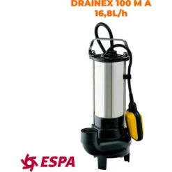 ESPA Pompe Submersible DRAINEX 100M A - 230V - 16,8L/h - 7m Max.